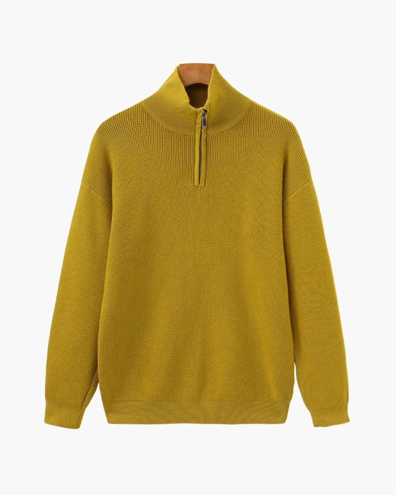Hanorac Bărbătesc Slim Fit | Pulover Confortabil cu Fermoar Pe Jumătate 14