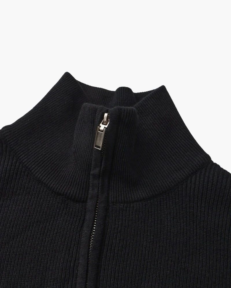 Hanorac Bărbătesc Slim Fit | Pulover Confortabil cu Fermoar Pe Jumătate 2