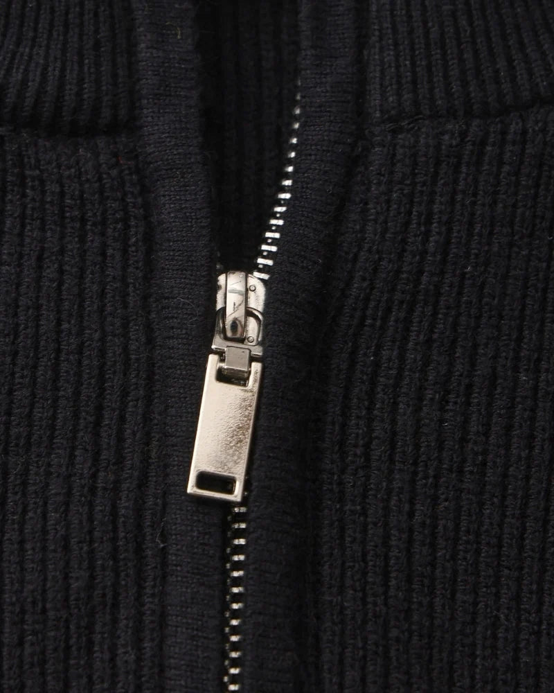 Hanorac Bărbătesc Slim Fit | Pulover Confortabil cu Fermoar Pe Jumătate 3
