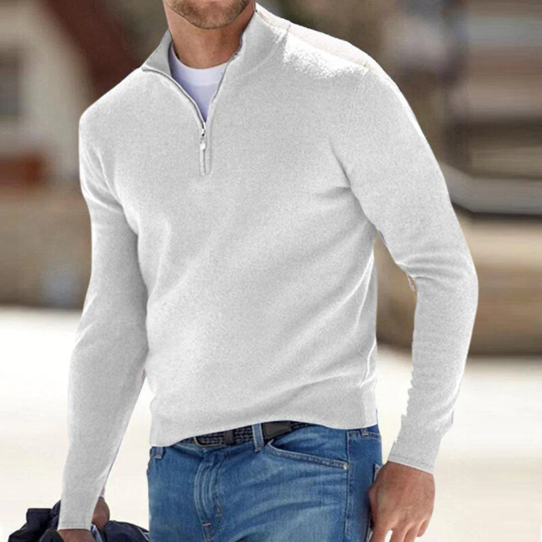 Pulover bărbați cu fermoar pe jumătate | Confort și stil casual 2