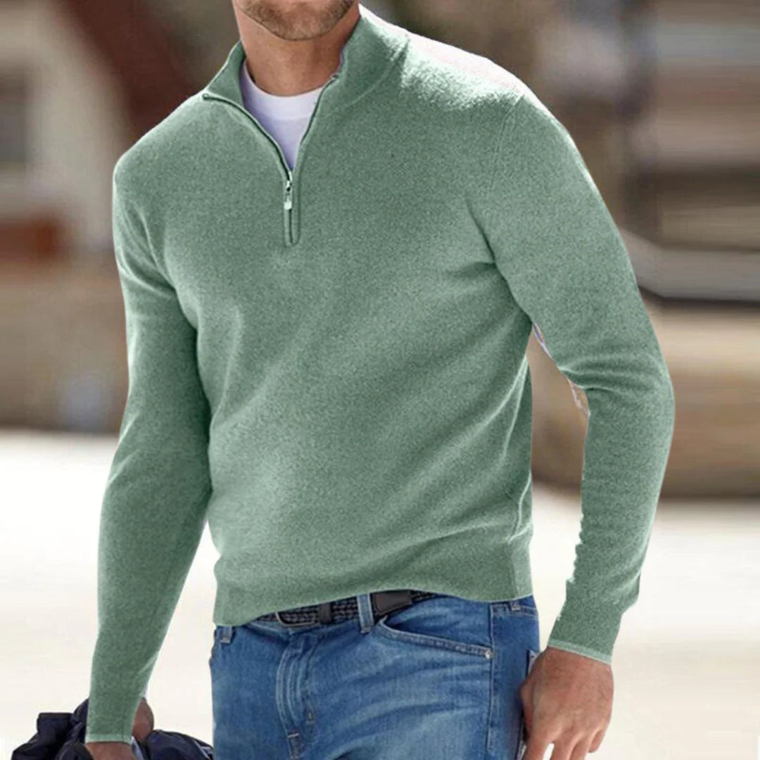 Pulover bărbați cu fermoar pe jumătate | Confort și stil casual 4