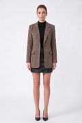 Blazeri dama în carouri | Croială slim fit pentru birou și casual
